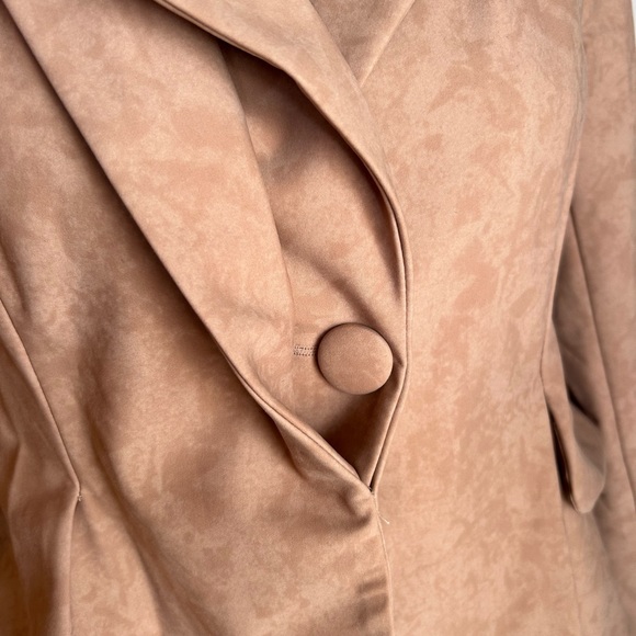 Lady Milan peplum blazer size M new with tags in marled Carmel. - Picture 4 of 9